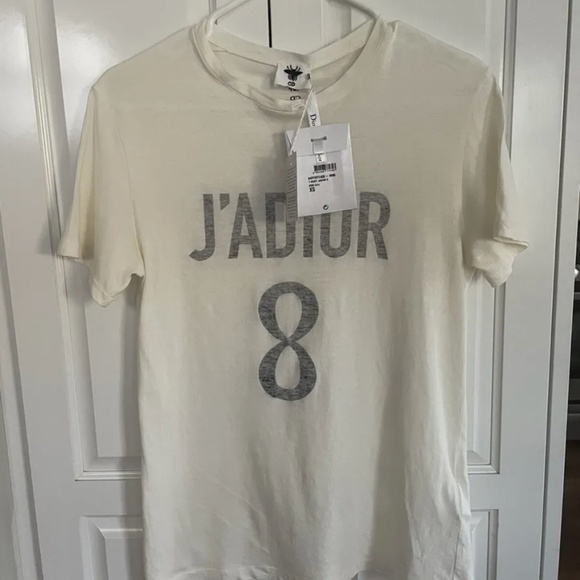 Christian Dior T SHIRT JADIOR 8 ECRU XS